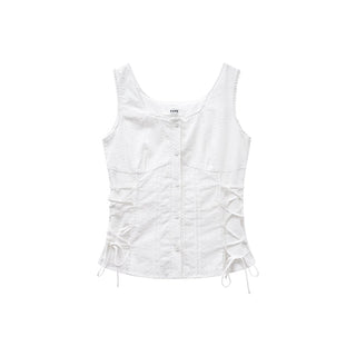 lace waist Top
