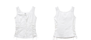 lace waist Top