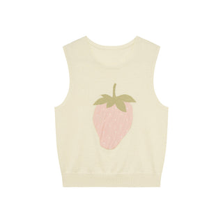 strawberry knit Top