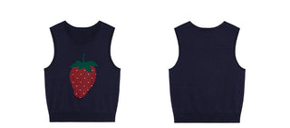 strawberry knit Top