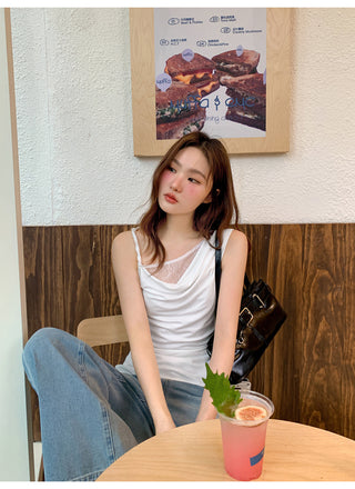 patch lace camisole