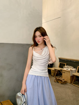 patch lace camisole