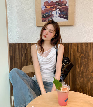 patch lace camisole