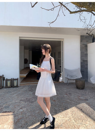 lace sling dress