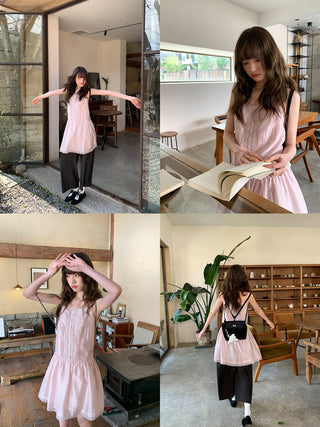 lace sling dress