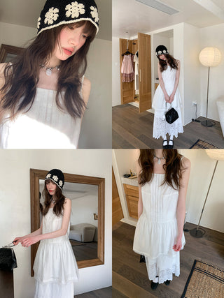 lace sling dress