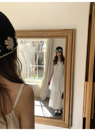 lace sling dress