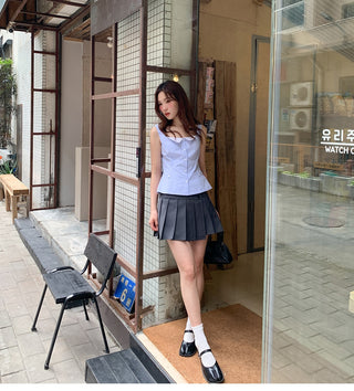 blue striped camisole