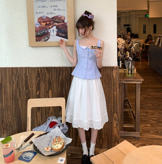 blue striped camisole