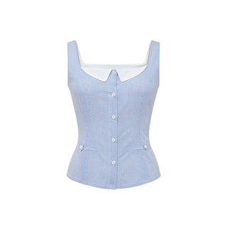 blue striped camisole