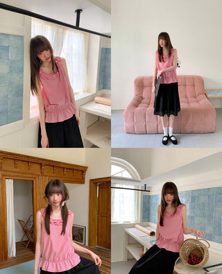 selvedge collar Top