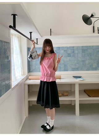 selvedge collar Top