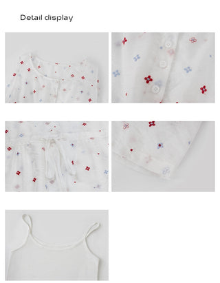 white floral camisole