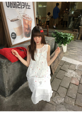 white floral camisole