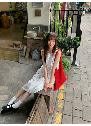 white floral camisole