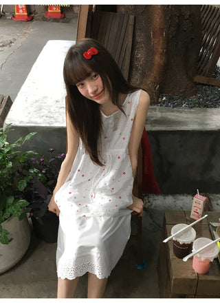 white floral camisole
