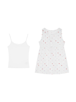 white floral camisole