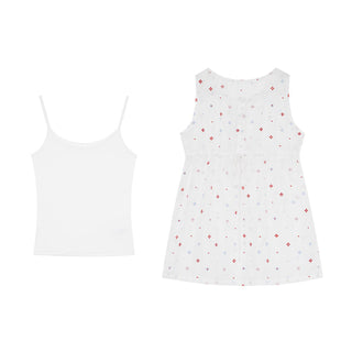 white floral camisole