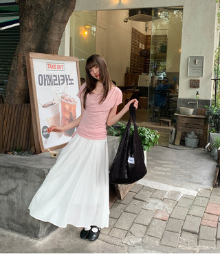 big neckline Top