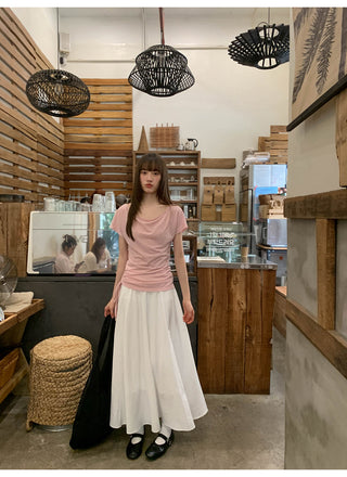 big neckline Top
