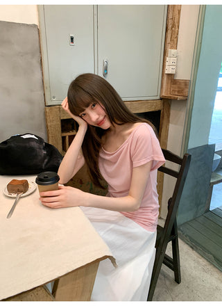 big neckline Top
