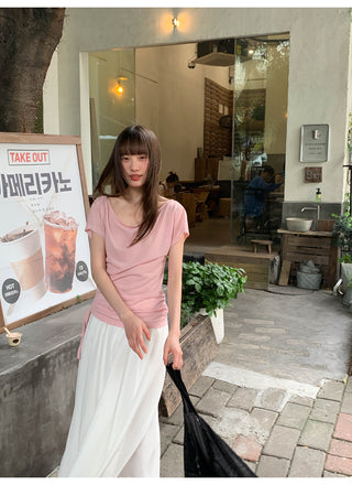 big neckline Top