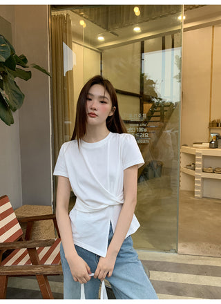 white slim Top