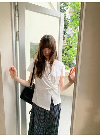 white slim Top