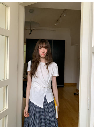 white slim Top