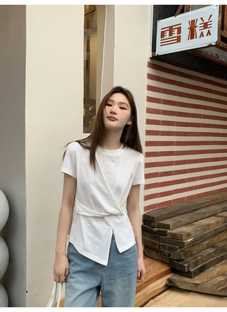 white slim Top