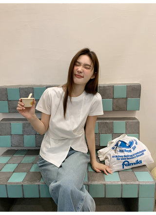 white slim Top