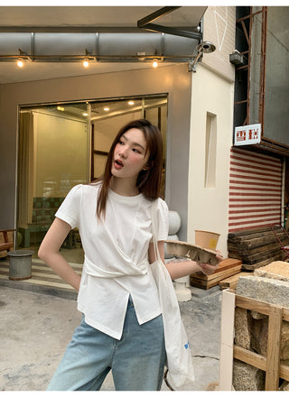 white slim Top