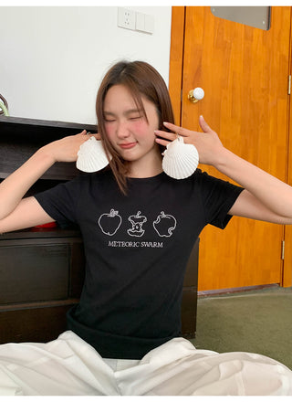 round shoulder Top
