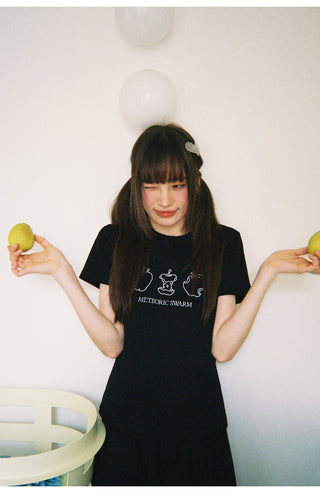 round shoulder Top