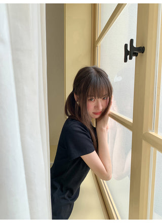 round shoulder Top