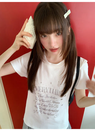 white letter Top