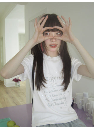white letter Top