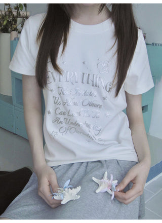 white letter Top