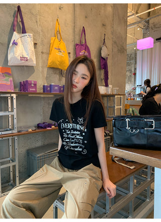 white letter Top