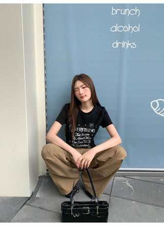 white letter Top