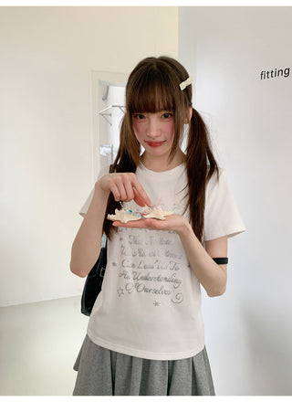 white letter Top
