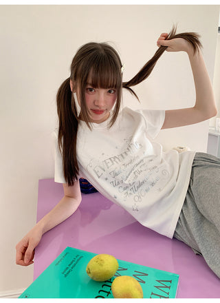 white letter Top