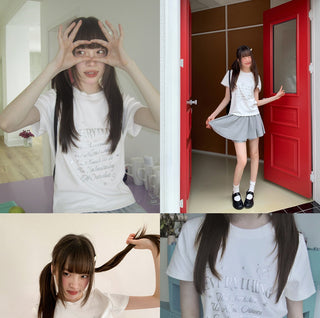 white letter Top