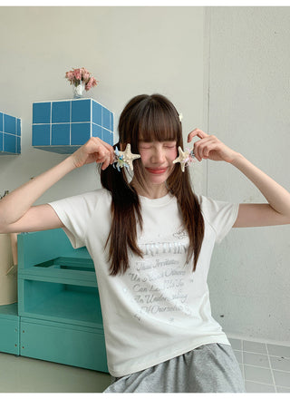 white letter Top