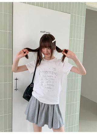 white letter Top