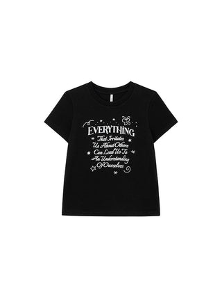white letter Top