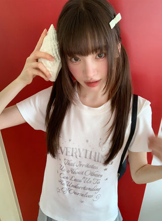 white letter Top
