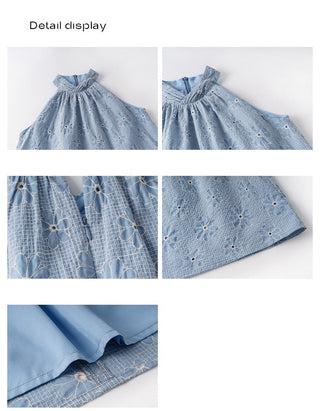 cross embroidered top