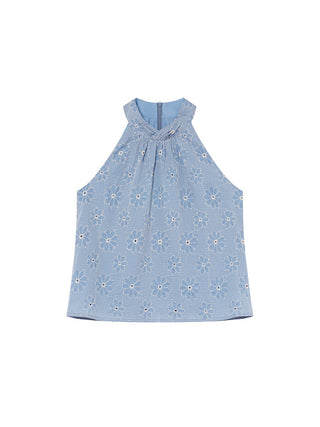 cross embroidered top