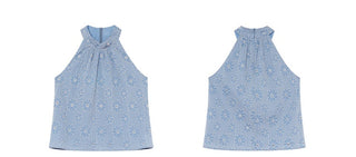 cross embroidered top